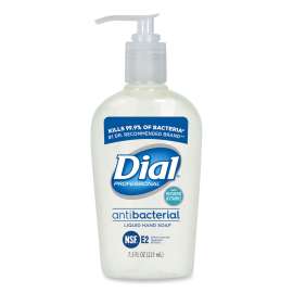 Antibacterial Liquid Hand Soap with Moisturizers, Pleasant, 7.5 oz Pump, 12/Carton