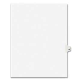 Preprinted Legal Exhibit Side Tab Index Dividers, Avery Style, 10-Tab, 16, 11 x 8.5, White, 25/Pack, (1016)