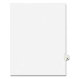 Preprinted Legal Exhibit Side Tab Index Dividers, Avery Style, 10-Tab, 20, 11 x 8.5, White, 25/Pack, (1020)