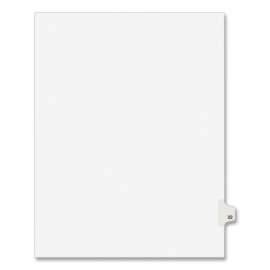 Preprinted Legal Exhibit Side Tab Index Dividers, Avery Style, 10-Tab, 22, 11 x 8.5, White, 25/Pack, (1022)