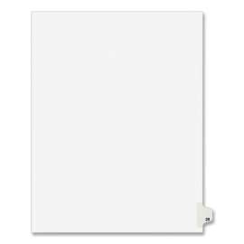 Preprinted Legal Exhibit Side Tab Index Dividers, Avery Style, 10-Tab, 25, 11 x 8.5, White, 25/Pack, (1025)