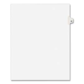 Preprinted Legal Exhibit Side Tab Index Dividers, Avery Style, 10-Tab, 30, 11 x 8.5, White, 25/Pack, (1030)