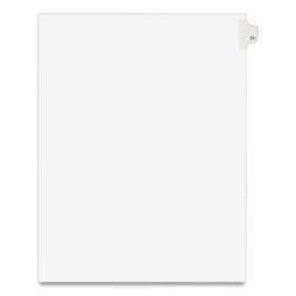 Preprinted Legal Exhibit Side Tab Index Dividers, Avery Style, 10-Tab, 51, 11 x 8.5, White, 25/Pack, (1051)