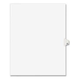 Preprinted Legal Exhibit Side Tab Index Dividers, Avery Style, 10-Tab, 64, 11 x 8.5, White, 25/Pack, (1064)