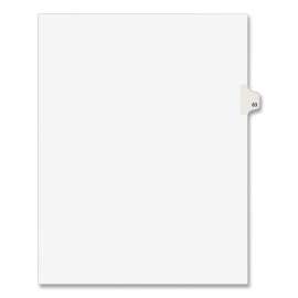Preprinted Legal Exhibit Side Tab Index Dividers, Avery Style, 10-Tab, 83, 11 x 8.5, White, 25/Pack, (1083)