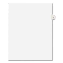 Preprinted Legal Exhibit Side Tab Index Dividers, Avery Style, 26-Tab, F, 11 x 8.5, White, 25/Pack, (1406)