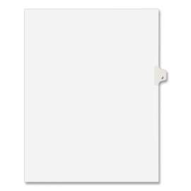 Preprinted Legal Exhibit Side Tab Index Dividers, Avery Style, 26-Tab, J, 11 x 8.5, White, 25/Pack, (1410)
