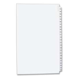 Preprinted Legal Exhibit Side Tab Index Dividers, Avery Style, 25-Tab, 101 to 125, 14 x 8.5, White, 1 Set