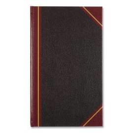 Texthide Eye-Ease Record Book, Black/Burgundy/Gold Cover, 14.25 x 8.75 Sheets, 300 Sheets/Book