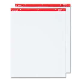 Easel Pads/Flip Charts, Unruled, 27 x 34, White, 50 Sheets, 2/Carton