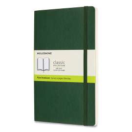 Classic Softcover Notebook, 1 Subject, Unruled, Myrtle Green Cover, 8.25 x 5, 96 Sheets
