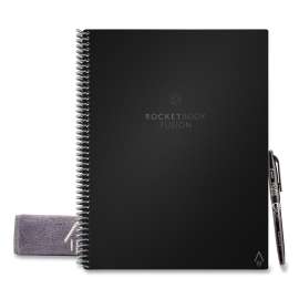 Fusion Smart Notebook, Seven Assorted Page Formats, Black Cover, 11 x 8.5, 21 Sheets