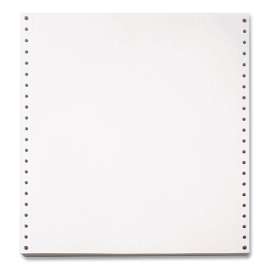 Blank Continuous Paper, 1-Part, 20 lb Bond Weight, 9.5 x 5.5, White, 5,400/Carton
