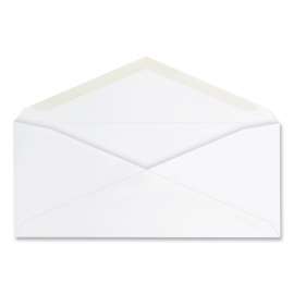 Open-Side Business Envelope, #10, Commercial Flap, Gummed Closure, 4.25 x 9.63, White, 125/Box