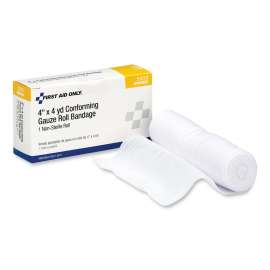 First Aid Conforming Gauze Bandage, Non-Sterile, 4" Wide