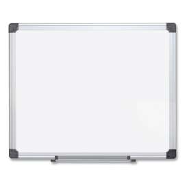 Porcelain Value Dry Erase Board, 48 x 96, White Surface, Silver Aluminum Frame
