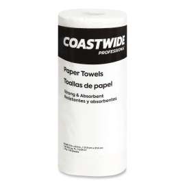 Kitchen Roll Paper Towels, 2-Ply, 11 x 8.5, White, 85 Sheets/Roll, 30 Rolls/Carton