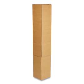 Telescoping Inner Boxes, 200 lb Mullen Rated, Half Slotted Container (HSC), 6" x 6" x 48" to 90", Brown Kraft, 25/Bundle