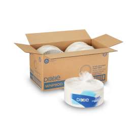 White Paper Plates, 9" dia, 250/Pack, 4 Packs/Carton