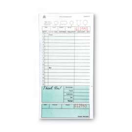 Guest Check Pad, 16 Lines, Two-Part Carbonless, 4.2 x 8.25, 50 Forms/Pad, 50 Pads/Carton