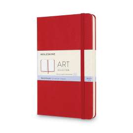 Art Collection Sketchbook, Black Cover, 8.25 x 11.75, 111 lb Text Paper Stock, 48 Sheets