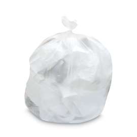 Mineral-Reinforced High-Density Waste Can Liners, 33 gal, 0.87 mil, 33 x 46, Natural, 25 Bags/Roll, 10 Rolls/Carton