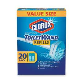 Disinfecting ToiletWand Refill Heads, Blue/White, 20/Pack