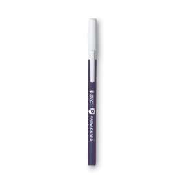 PrevaGuard Ballpoint Pen, Stick, Medium 1 mm, Blue Ink/Blue Barrel, 8/Pack