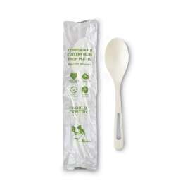 TPLA Compostable Cutlery, Spoon, 6", White, 750/Carton