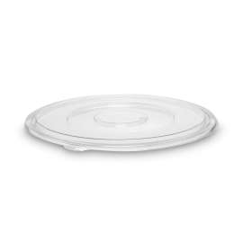 Caterline Pack N' Serve Plastic Lids, Flat Lid, 16" Diameter, Clear, 50/carton