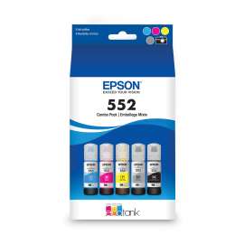T552920S (T552) Claria High-Yield Ink, 70 mL, Black/Cyan/Gray/Magenta/Yellow, 5/Pack