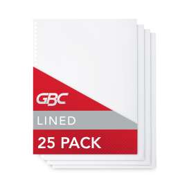 ProClick Pre-Punched Presentation Covers, Clear Lined, 11 x 8.5, Punched, 25/Pack