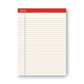 Colored Perforated Ruled Writing Pads, Letter Size Pad (8.5 x 11.75), Wide/Legal Rule, 50 Ivory 8.5 x 11 Sheets, Dozen