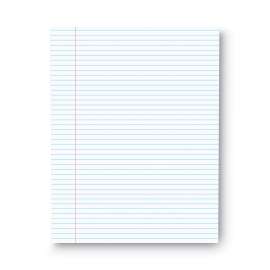 Glue Top Pads, Narrow Rule, 50 White 8.5 x 11 Sheets, Dozen