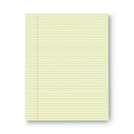 Glue Top Pads, Narrow Rule, 50 Canary-Yellow 8.5 x 11 Sheets, Dozen