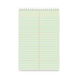 Steno Pads, Gregg Rule, Red Cover, 80 Green-Tint 6 x 9 Sheets, 6/Pack