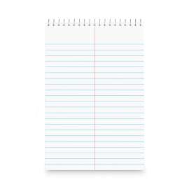 Steno Pads, Gregg Rule, Red Cover, 80 White 6 x 9 Sheets, 6/Pack