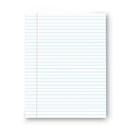 Glue Top Pads, Wide/Legal Rule, 50 White 8.5 x 11 Sheets, Dozen