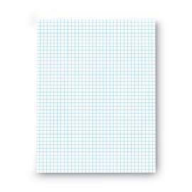 Quadrille-Rule Glue Top Pads, Quadrille Rule (4 sq/in), 50 White 8.5 X 11 Sheets, Dozen