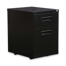 File Pedestal, Left or Right, 2-Drawers: Box/File, Legal/Letter, Black, 14.96" x 19.29" x 21.65"