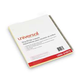 Insertable Tab Index, 8-Tab, 11 x 8.5, Buff, Clear Tabs, 6 Sets