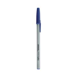 Ballpoint Pen Value Pack, Stick, Medium 1 mm, Blue Ink, Gray Barrel, 60/Pack