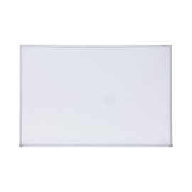 Melamine Dry Erase Board with Aluminum Frame, 36 x 24, White Surface, Anodized Aluminum Frame