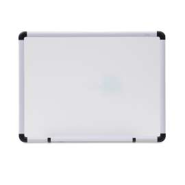 Modern Melamine Dry Erase Board with Aluminum Frame, 24 x 18, White Surface