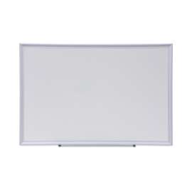 Deluxe Melamine Dry Erase Board, 36 x 24, Melamine White Surface, Silver Aluminum Frame