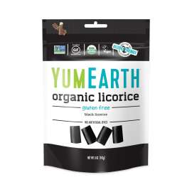 Organic Gluten Free Black Licorice, 5 oz Bag, 4/Pack, Delivered in 1-4 Business Days