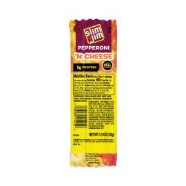 Pepperoni and Cheese Meat Sticks, 1.5 oz, 18/Box, Delivered in 1-4 Business Days