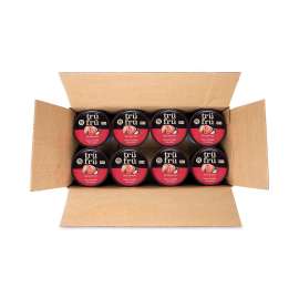 Nature's Hyper-Chilled Strawberries in White and Milk Chocolate, 5 oz Cup, 8/Carton, Delivered in 1-4 Business Days