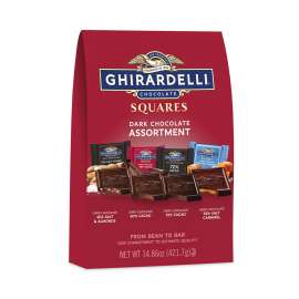 Squares Premium Dark Chocolate Assortment, 14.86 oz Bag, Delivered in 1-4 Business Days