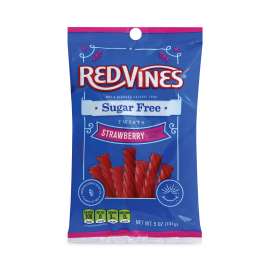 Sugar Free Strawberry Twists, 5 oz Bag, 6 Count, Delivered in 1-4 Business Days